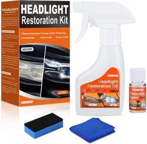 Headlight Restoration Kit Headlight Cleaner Removing Yellowing Oxidized