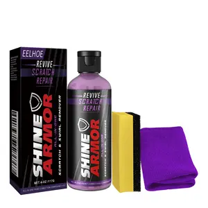 EELHOE  Car scratch-free repair solution, paint repair scratch removal beauty maintenance polishing solution car scratch repair paste long-lasting shine Car Scratch Repair and Care Kit Clear Nano Waterproof Sealant Brush