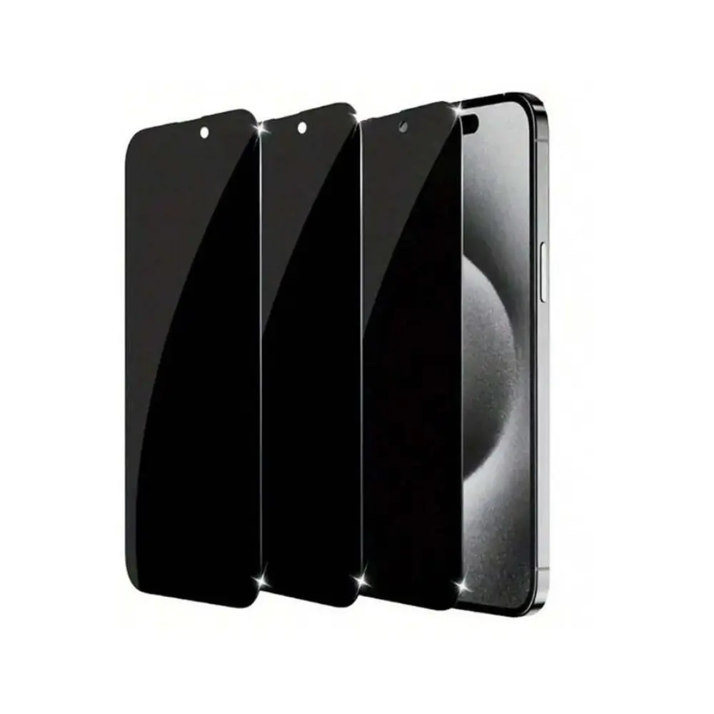 3pcs Privacy Screen Protector For iPhone 13 Mini 16 Plus 17 16 7 8 11 12 13 15 14 Anti-Spy Privacy Screen Protector Iphone, Phone Case Friendly, Protector De Iphone, Protector De Pantalla Iphone
