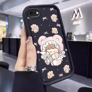 For iPhone SE3 2022 cartoon girl phone Case For iPhone SE3 2022 with TPU shock proof design perfect for popular Cover