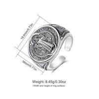 Saint Benedict Figure Ring