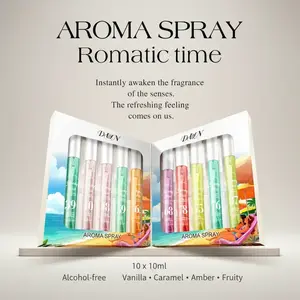 10-Piece Summer Brazilian Romantic Perfume Set, Vanilla Caramel Amber Fruit Scent, Carefully Picked Scents, Perfect Gift for Women Christmas Halloween