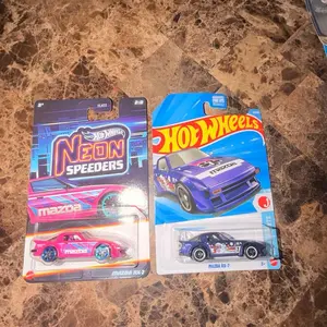 Hot Wheels Mazda RX7 Neon Speeders Die Cast and