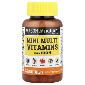 Mason Natural Mini Multi Vitamins with Iron, 365 Mini Tablets