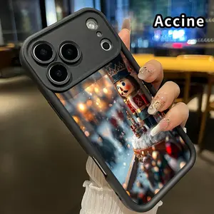 Compatible with iPhone 17 Pro Max 16 Plus 15 14 13 12 11 XR Air E Phone Case Nutcracker Winter Dream Soft TPU Anti-Slip Rugged Durable Phone Cover for Boy