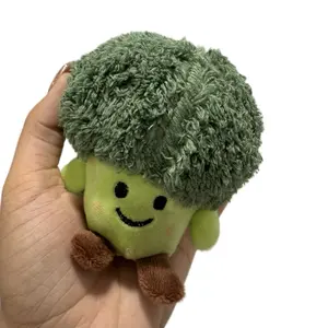 FOOD PLUSHIE KEYCHAIN or PET TOY Soft Plush Characters with Smiley Face Design