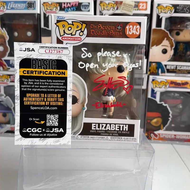 Elizabeth from seven deadly sins autographed