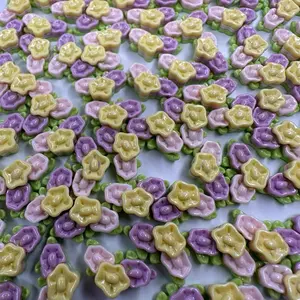 XN-Miss Creativity Morning Glory Mini Flowers 4pc for Craft DIY Project - Colorful Decorative Flowers for Your Projects