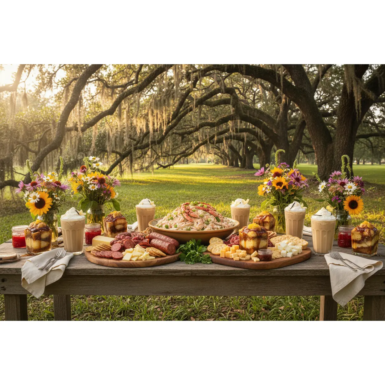 Cajun Sunday Brunch Under the Mossy Oaks — Private Kitchen Experience | CajunInABox by Big Mamou Enterprises