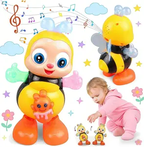 Dancing Bee Toy with Music & LED Lights  Juguete de Abeja Bailarina con Sonidos y Luces para Niños  Fun Sensory Learning Diy Toys Gift for Boys and Girls