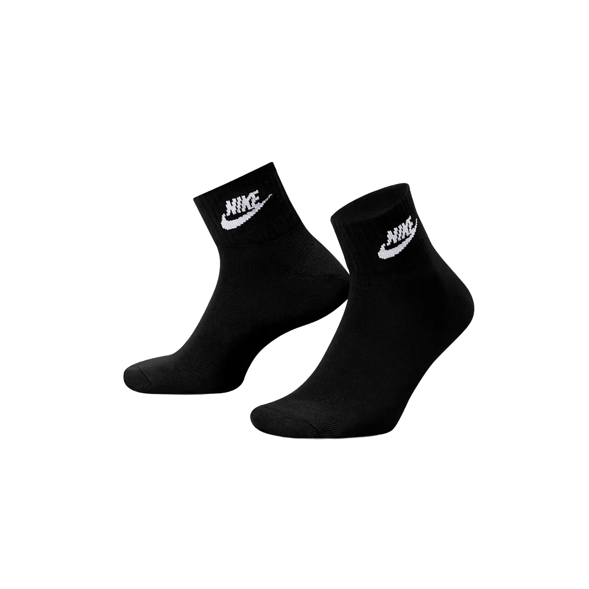 Everyday Essential Ankle Socks (3 Pairs) "White / Black" DX5074 010
