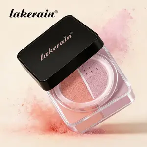 lakerain Baking Loose Powder, Dual Shade, Oil-Control & Pore-Blurring, Matte Finish, Blurring Setting Powder, Cosmetic Makeup Powder, Matte Finishing Powder