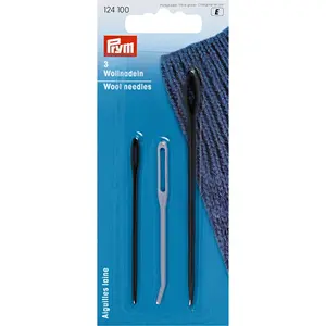 Plastic Wool Needles, Assorted, 3 pc