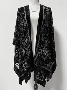 Velvet Mourning Shawl Cardigan (Adults)