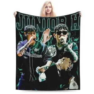 Junior Singer H Blanket Super Soft Flannel Fleece Throw Blanket Warm and Cozy for Couch, Sofa and Bed 50"x60"