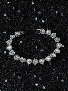 Gold and silver crystal bracelet, Jewelry bracelet design, an accessory for both men and women, blending hip-hop style with sparkling cubic zirconia, featuring a design, it is a commemorative gift for birthdays, anniversaries, and special occasions