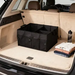Car accessories: trunk storage box, car foldable large bag, vehicle-mounted storage box, camping car storage box