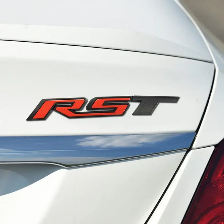3D Tailgate Badge Emblem Replacement - Easy Install Decorative Truck Exterior Accessory, RST Look Sticker for Chevrolet 2022+ Silverado 1500