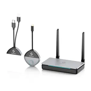 SHERRIVA USB‑C Wireless Transmitter Only, Requires Receiver, 1080P@60Hz 328ft Range 2.4G/5G Up to 32 Transmitters Plug and Play for Laptop PC Phone Camera TV Monitor Projector