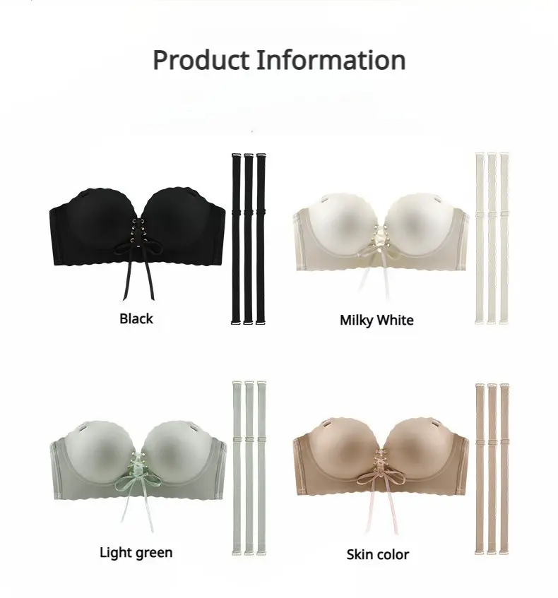Product Introduction of VVL Women's Lifts & Minimizes Wireless Push-Up Bra with Adjustable Detachable Straps Comfort Seamless Side Support for Daily Wear 16