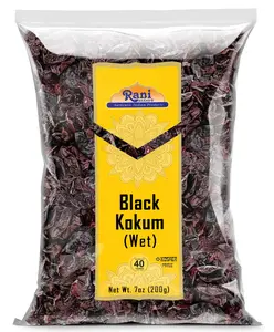 Rani Black Kokum (Wet) Garcinia Indica 7oz (200g) ~ All Natural | Gluten Friendly | Vegan | NON-GMO | Kosher | No Salt or fillers | Indian Origin
