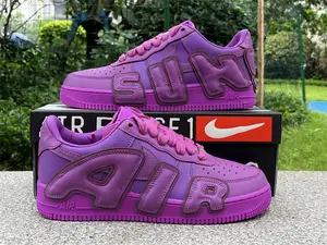 Dreamy Purple 3D Patch Letter Decor Low-top Wear-resistant Street Casual Skate Sneakers