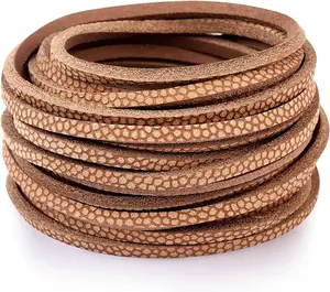 Large Capacity: length: 5 Yards, Size: 3MM. This length is enough for you to make 5 pairs leather shoe lace and about 20 Bracelet ( one pair of shoelaces is about 1y long,one bracelet is about 0.25y )
