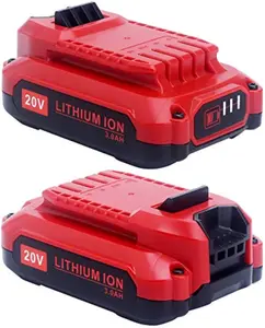 2-Pack 20V Tool Battery 3.0 Ah Replacement for Craftsman V20 Portable Battery CMCB202-2 CMCB201 CMCB204-2 Compatible with Craftsman V20 Max Cordless Power Tools CMCS714M1 CMCV002B CMCW220B CMCS600B