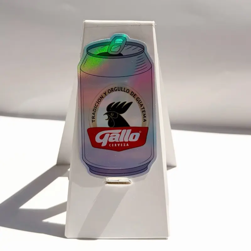 Cerveza Gallo Lata Holographic Sticker