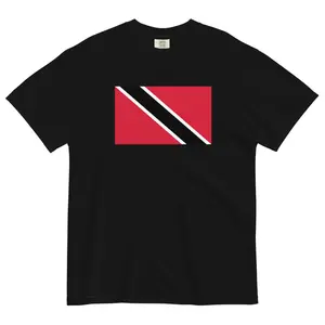 Trinidad and Tobago Flag T-Shirt | Unisex Premium Heavyweight Tee | National Emblem & Patriotic Apparel