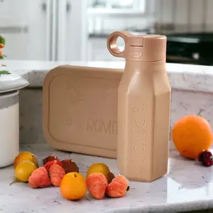 Personalized Silicone Lunch Box and Bottle Set for Child, School Meal Snack Box Set with Name,Custom Food-Grade Silicone  Reusable Container for Kids Lunch