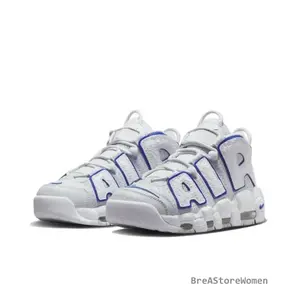 Air More Uptempo '96 WhiteRacer Blue — Stylish, Comfortable, Trendy, Versatile, Non-Slip Casual Sports Sneakers