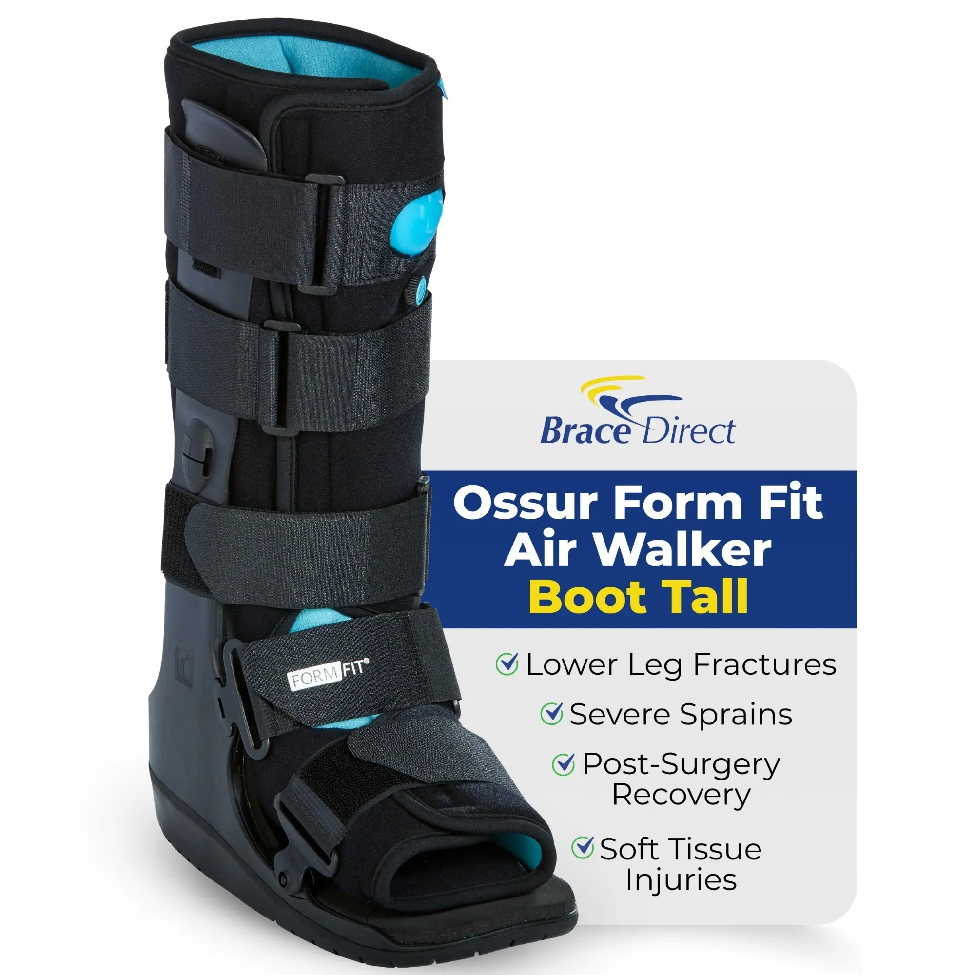 Ossur Form Fit Air Walker Boot Tall for Ankle Sprains & Fractures