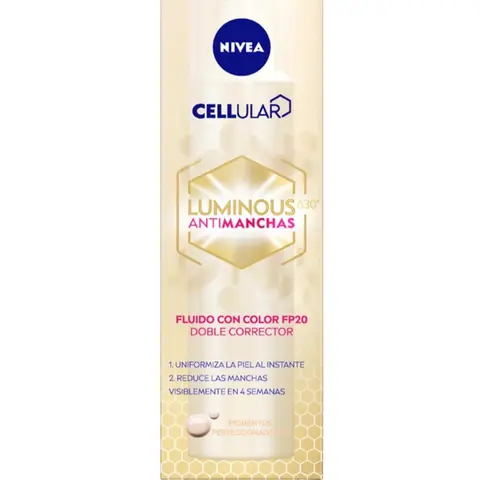 Nivea Luminous 630º Anti-Dark Spot Tinted Fluid Spf20 40 ml Moisturizer Skincare Facial Cream Skin Repair
