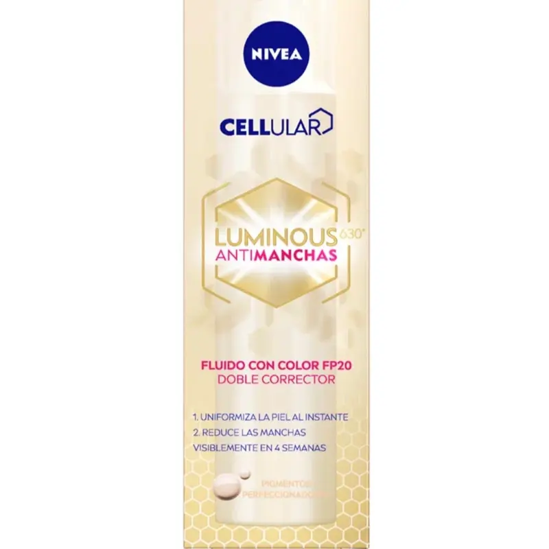 Nivea Luminous 630º Anti-Dark Spot Tinted Fluid Spf20 40 ml Moisturizer Skincare Facial Cream Skin Repair