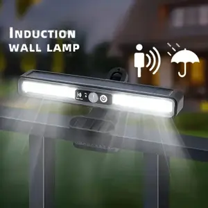 1PC Solar-Powered Clip-On Light with Auto On/Off, Motion Sensor, 3 Lighting Modes, Extended Run Time, IP6 Waterproof Rating—Ideal for Gardens, Outdoor Spaces, Camping Fences, Emergency Lighting, and more.