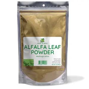 Herb To Body Alfalfa Leaf Powder 4oz - Wildcrafted - Premium Quality