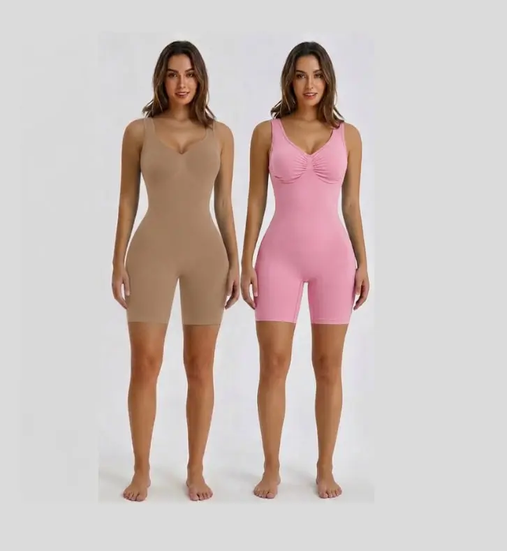 Women's Reina Pink Strapless Adjustable Compression Fitted Shapewear Bundle Duo for Everyday Wear