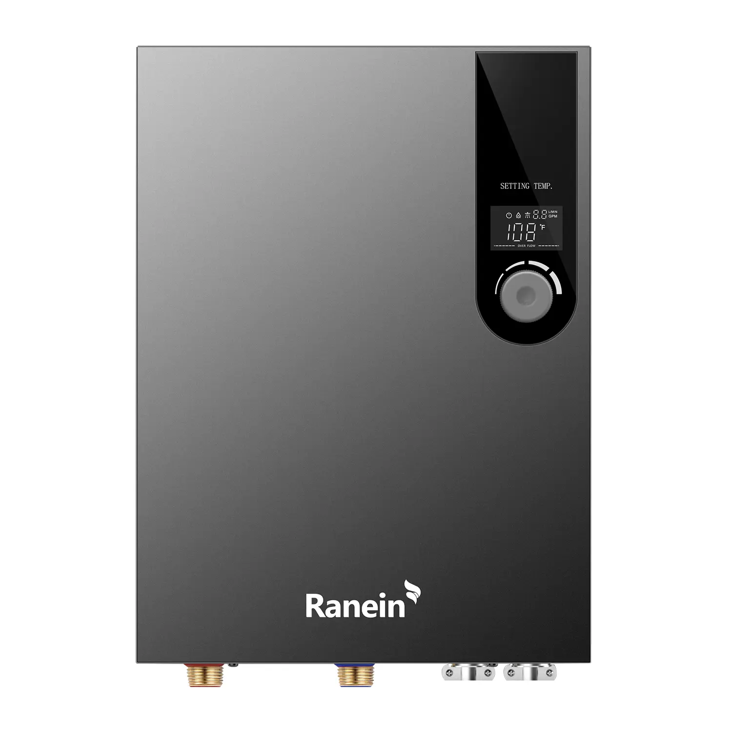 Electric Tankless Water Heater, 27kW 240V on Demand Instant Endless Water Heater with LED Temperature Display for Residential Whole House Shower, Space Saving