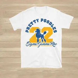 Sigma Gamma Rho Pretty Poodles Shirt - Founder'S Day Edition - Stylish Greek Apparel For Sgrho Fans!