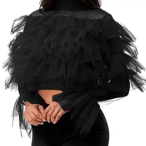 Plus size All Fluff Ruffle Chiffon Blouse