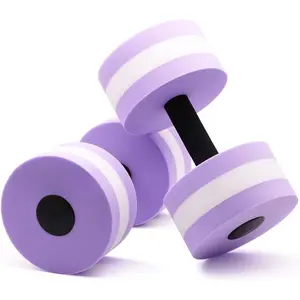 Water Dumbbells Aquatic Exercise Dumbells Water Aerobics Workouts 2PCS Foam Barbells for Men Women Water Sports Fitness Tool