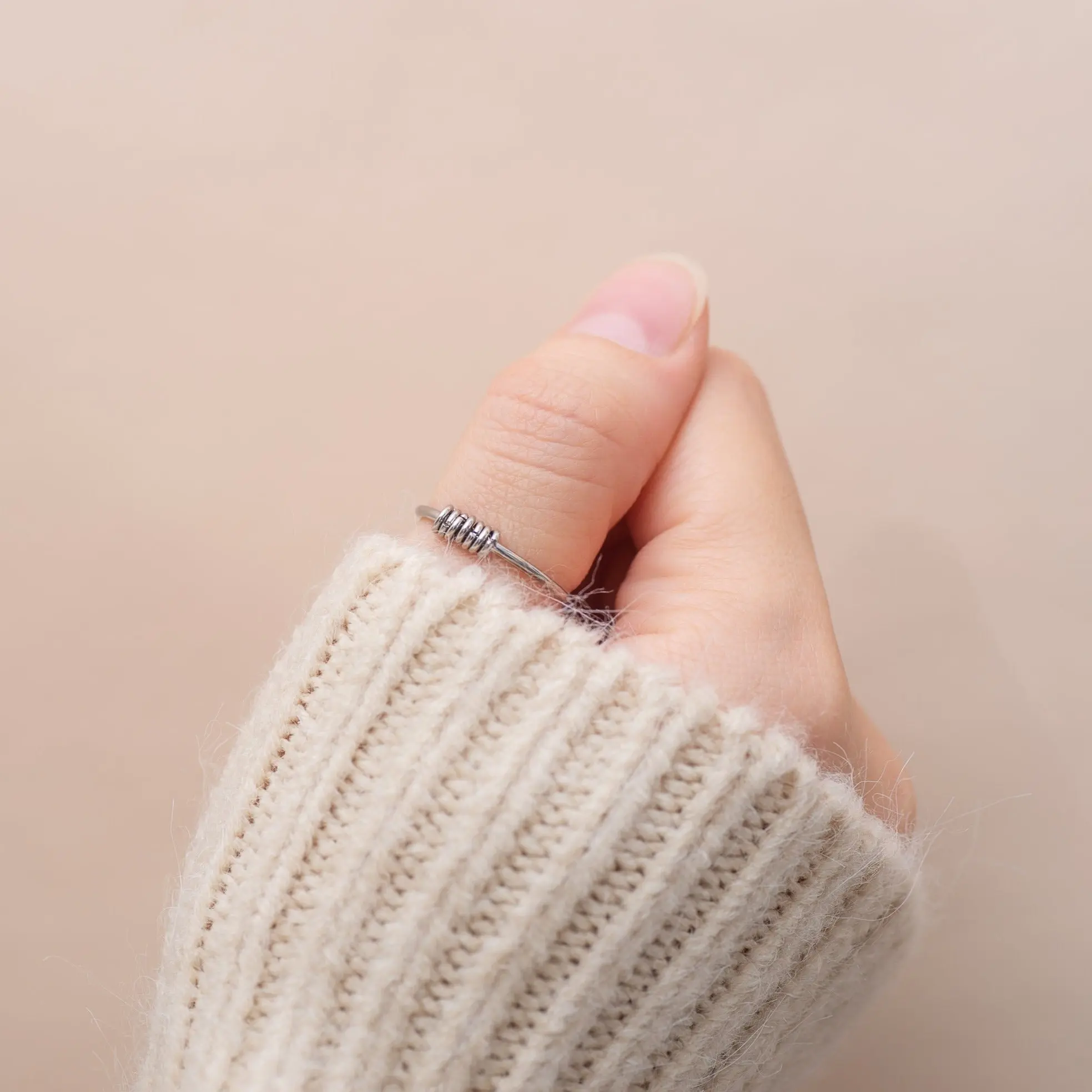 7 Charms Fidget Anxiety Ring