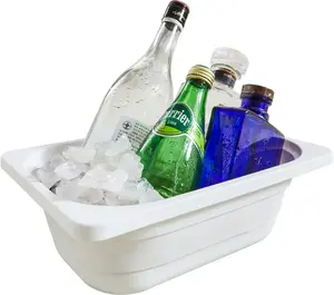 Collapsible Storage Bin, Wash Basin Folding Dish Tub Sink, Space Saving for Dishing, Fruit and Camping, Hiking and Home, White, Small, 1 Pack