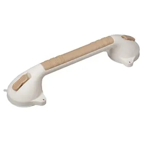 212 MAIN Sand Suction Cup Grab Bar, 16'' BactiX-Infused Balance Aid, Germs Guard, Latex Free, Easy Installation