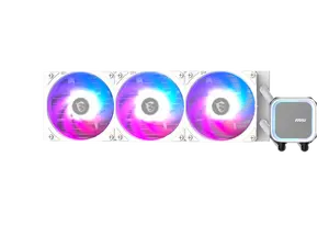 MSI MAG Coreliquid A13 360 White - AIO ARGB Liquid Cooling - 360mm Radiator - Triple 120mm ARGB PWM Fans - EZ Connect - LGA 1700/1851/AM5/AM4 Compatible