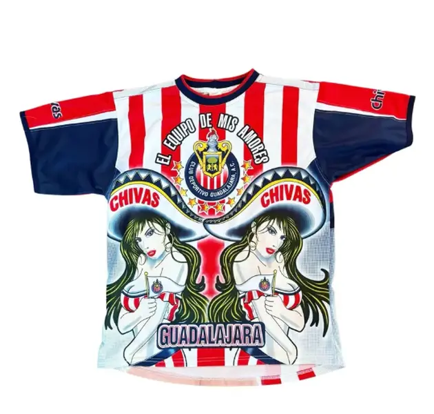 Chivas Inspired Vintage Soccer Jersey, Retro Football Graphic Shirt for Men & Women
