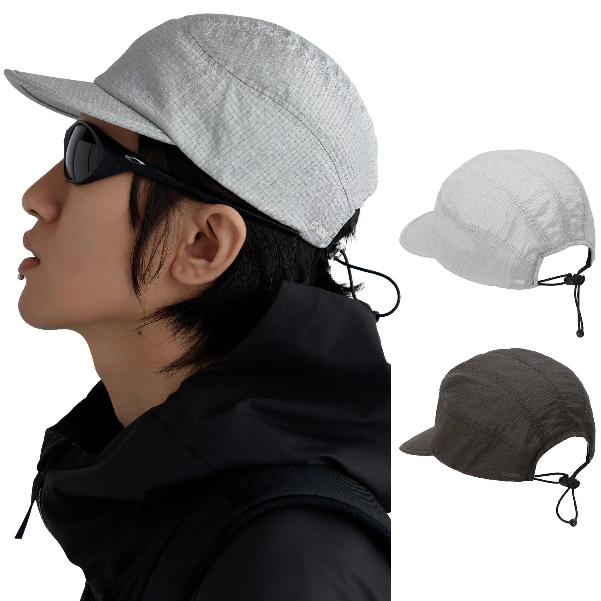 NDERCONTROL URH Lightweight Nylon Running Cap – Flexible Brim Quick-Dry Outdoor Hat with Adjustable Fit, Breathable Packable Trail and Jogging Headwear for Men & Women