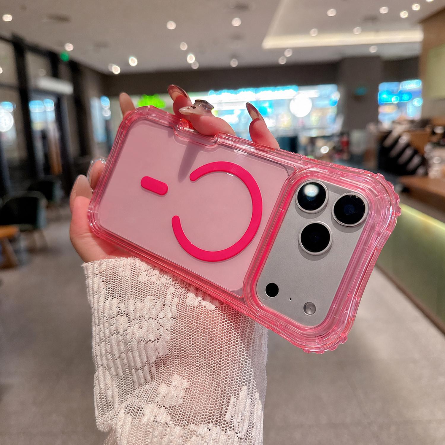 MagSafe Compatible Case for iPhone 17 Pro Max 16 15 14 13, Dual Layer Clear Magnetic Phone Case, Heavy Duty Shockproof Anti-Drop Protective Cover