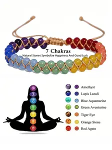 7 Chakra Healing Crystal Bracelet, Natural Stone Energy Jewelry, Anxiety Relief Spiritual Accessory, Yoga Meditation Tool, Reiki Wellness Gift, TikTok Viral Chakra Jewelry, Chakra Bracelets